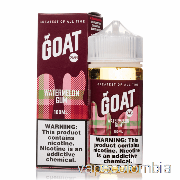 Goma De Sandía Desechable Vape - E-líquido De Cabra - 100ml 6mg